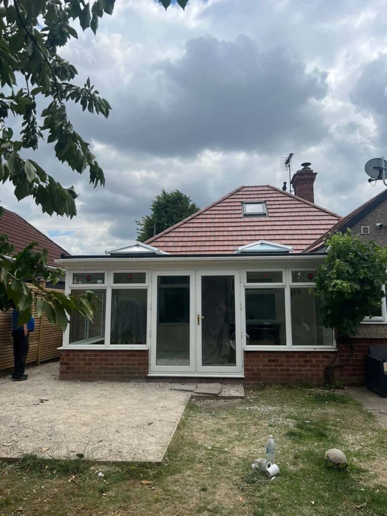This is a photo of a hipped roof on a bungalow that has just had roof repairs carried out. Works carried out by TRP Roofing Barton-upon-Humber